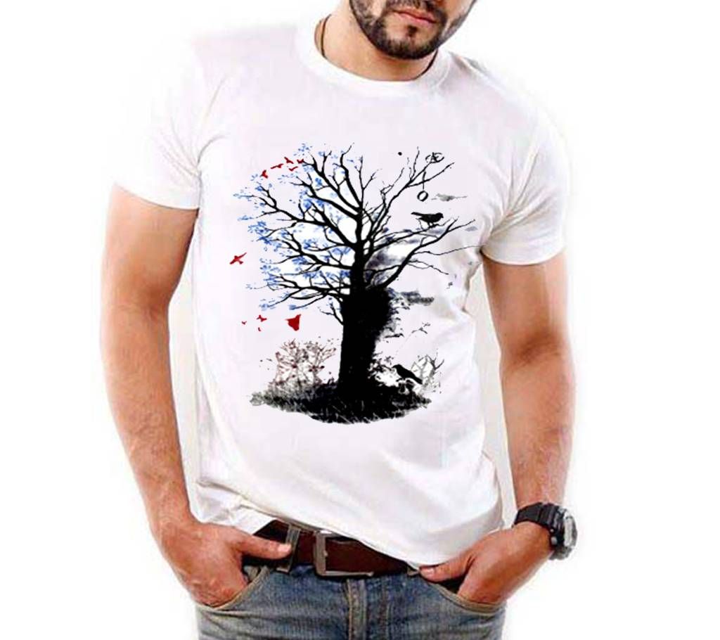 Menz Cotton T-shirt (Tree color)
