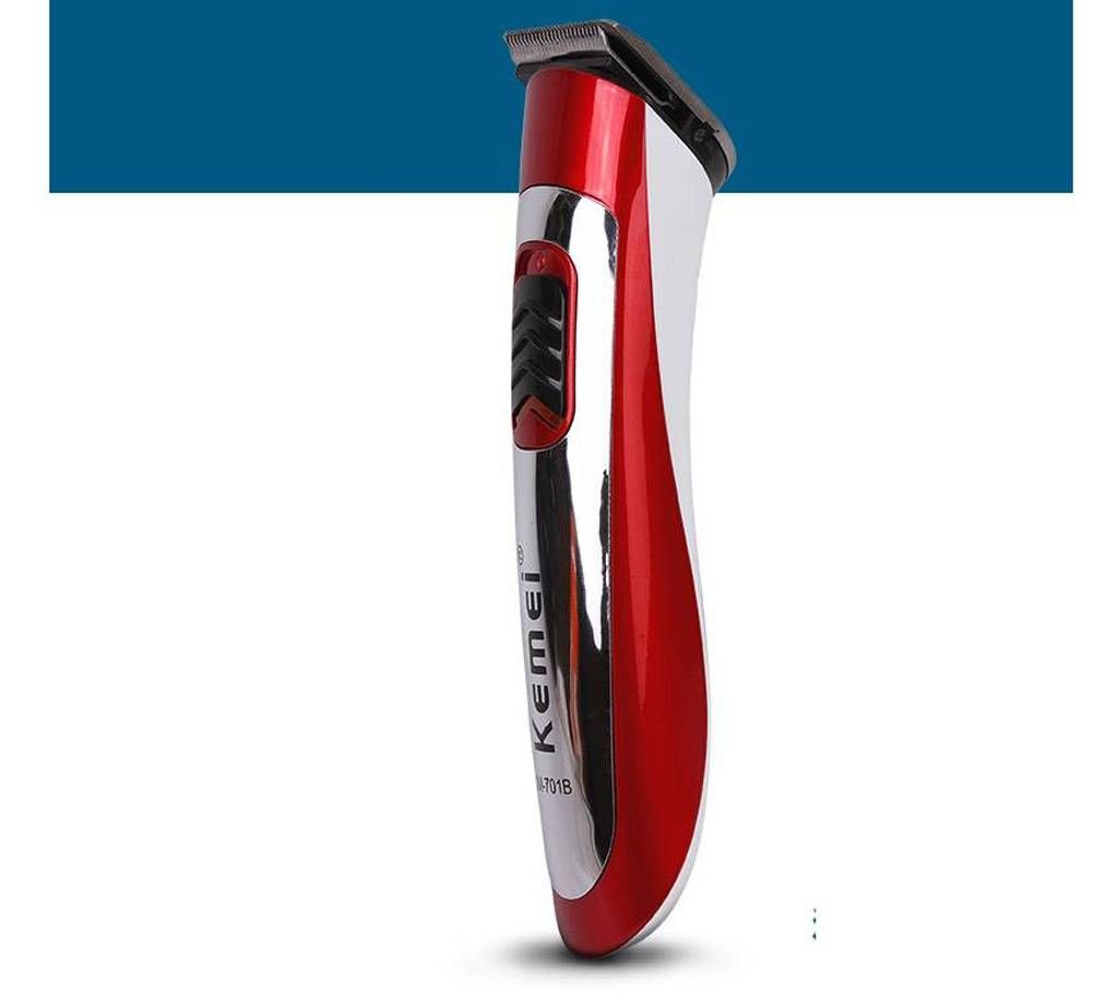 KM-701B Electric Professional Hair Clipper/Trimmer - Maroon & Grey