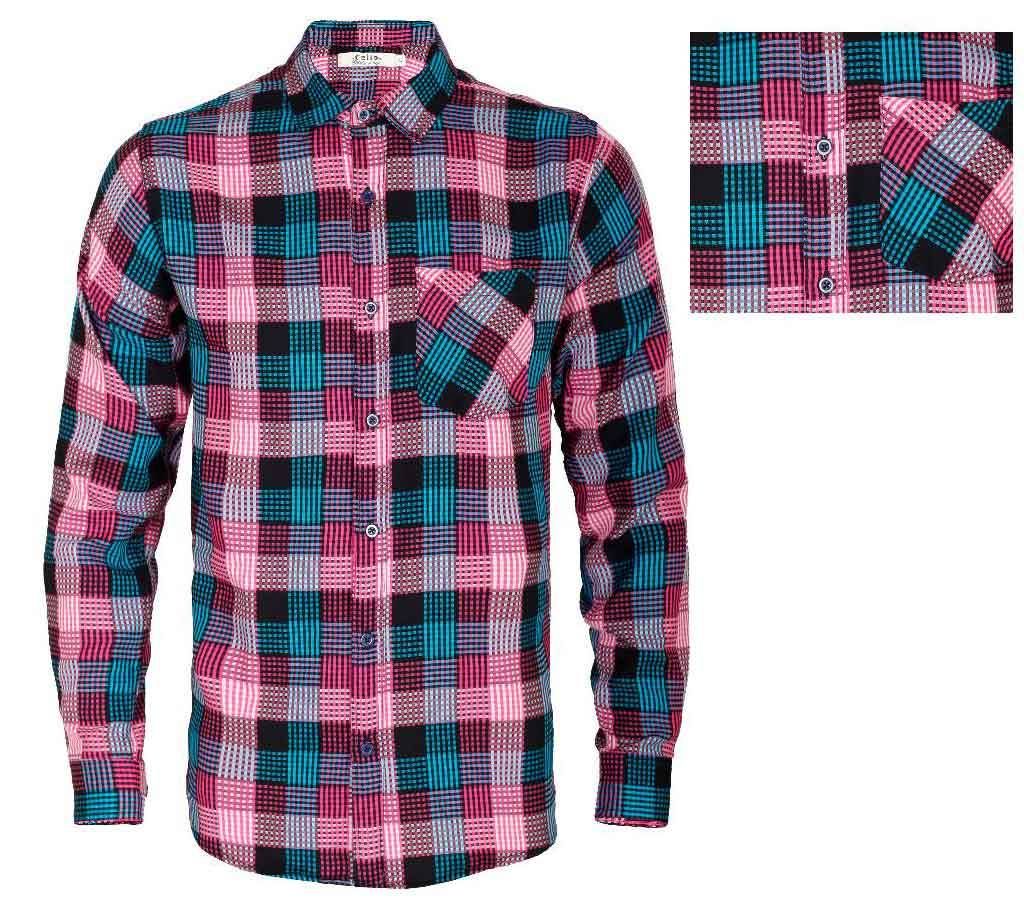Casual  check cotton shirt