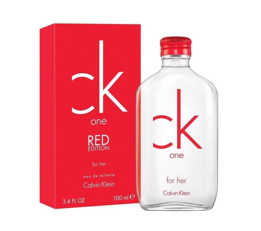 CK ONE  RED EDITION WOMEN EDT 100ML import from dubai