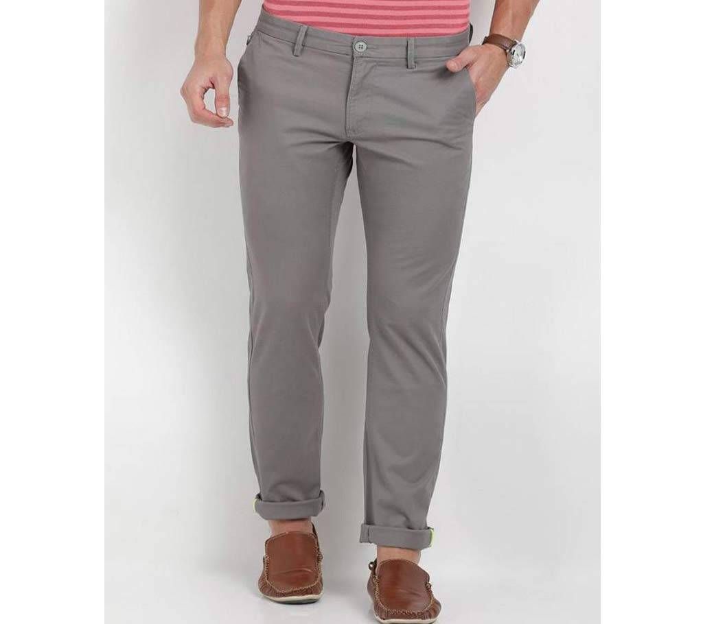 Dim Gray Regular Fit Gabardine Pant 2