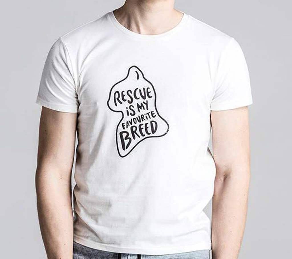 Mens Breed Cotton Round Neck  t-shirt