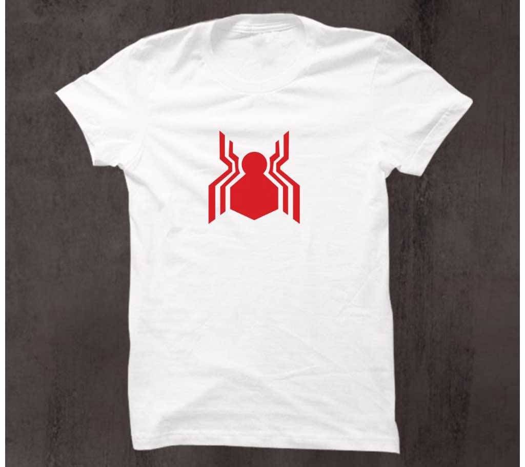 Spider Cotton Round Neck  t-shirt
