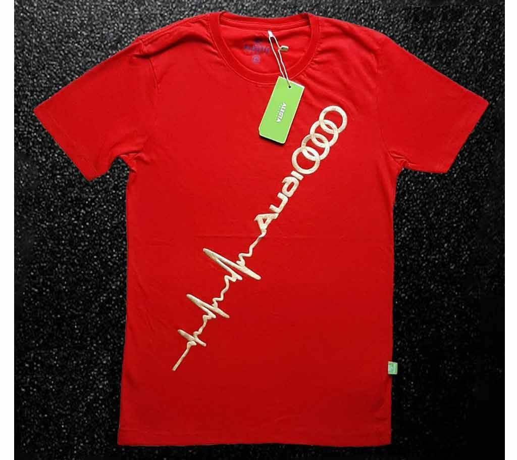 Rubber Print Cotton T-Shirt - 10 - AGF