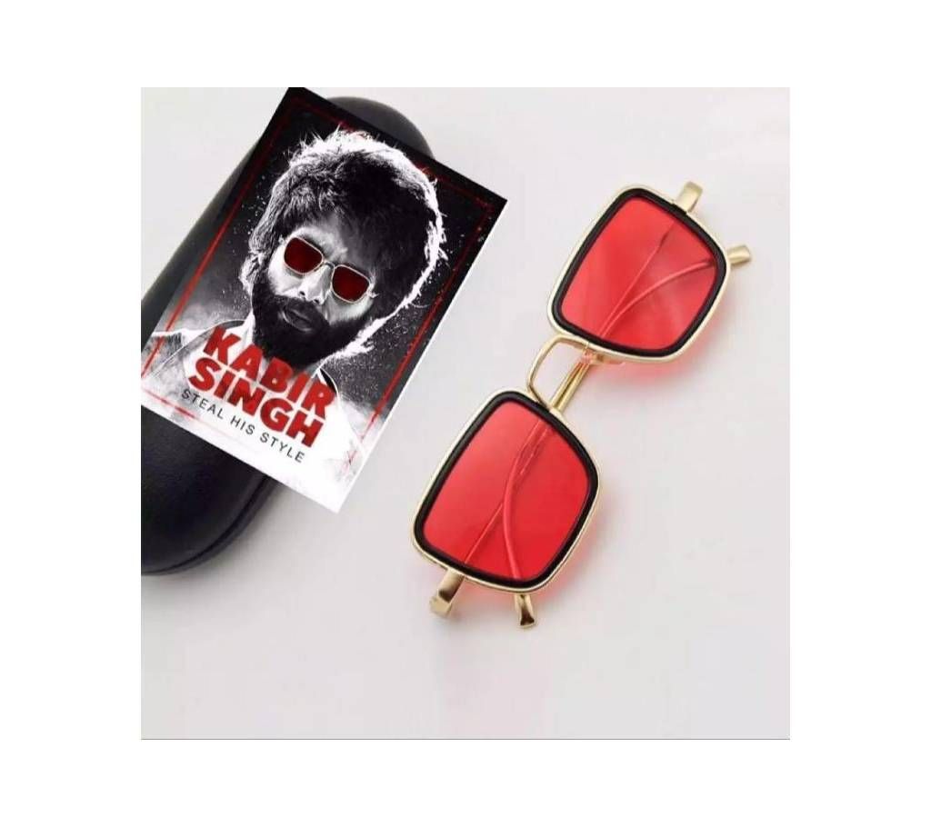 Kabir Singh SunGlass with Box - Red