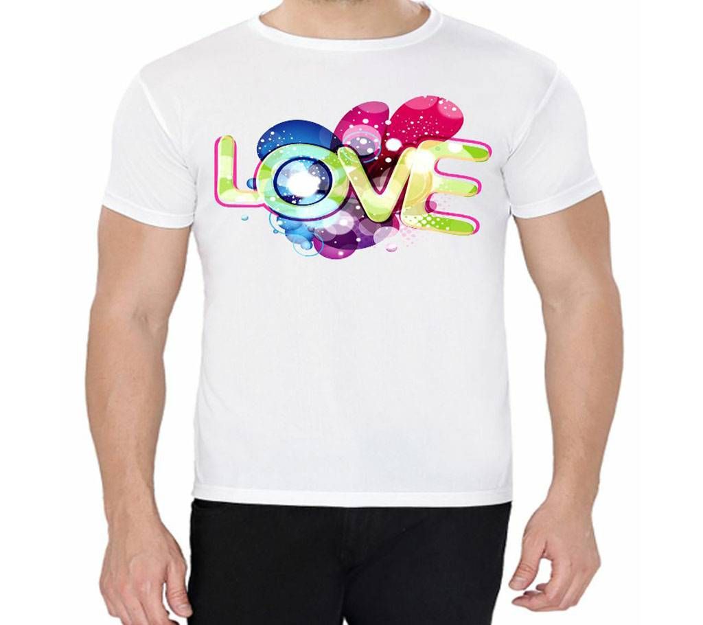 Love Color - Half Sleeve T-shirt For Men