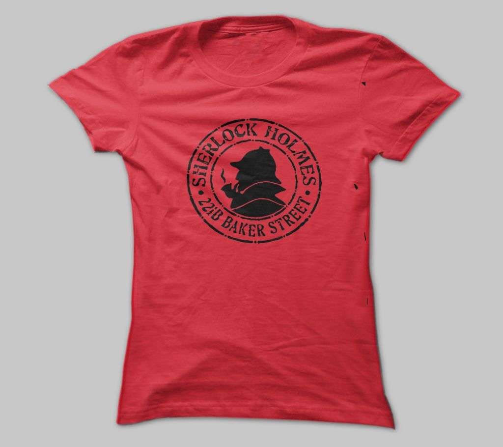 SHERLOCK HOLMES RED TSHIRT FOR MEN