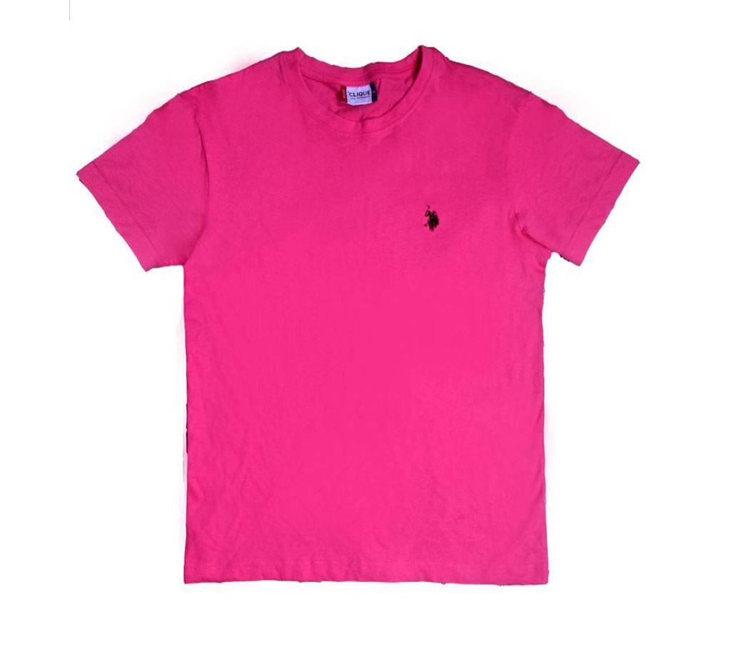 Solid Color Half Sleeve T Shirt For Men 