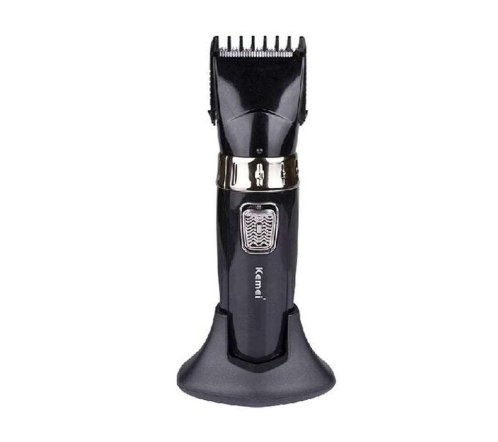 KM-8832 Rechargeable Waterproof Hair Trimmer - Black