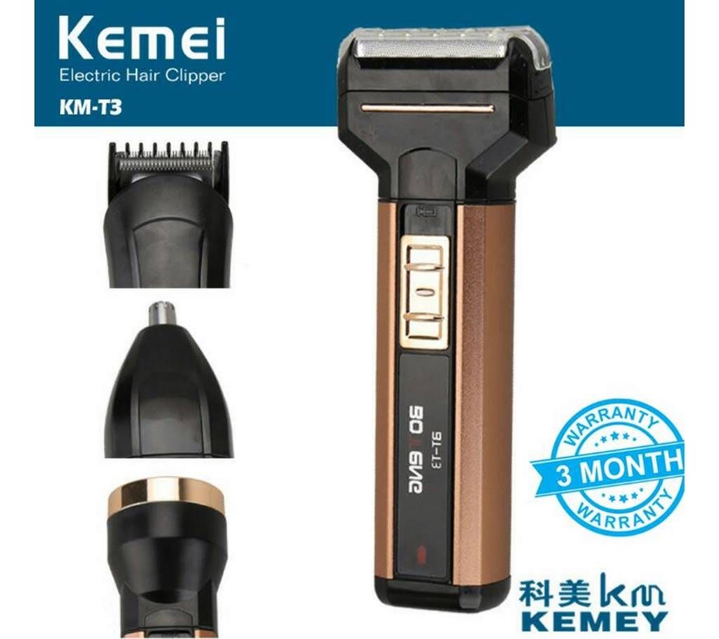 kemei 4in1 multigrooming kit with flashlight
