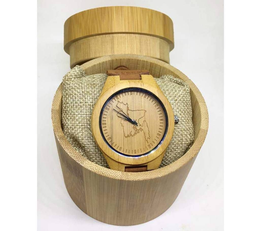 Bangladesh Map Wooden Wrist Watch