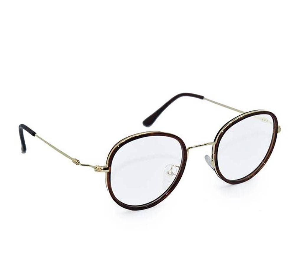 Oval Shaped Golden Sunglass for Men