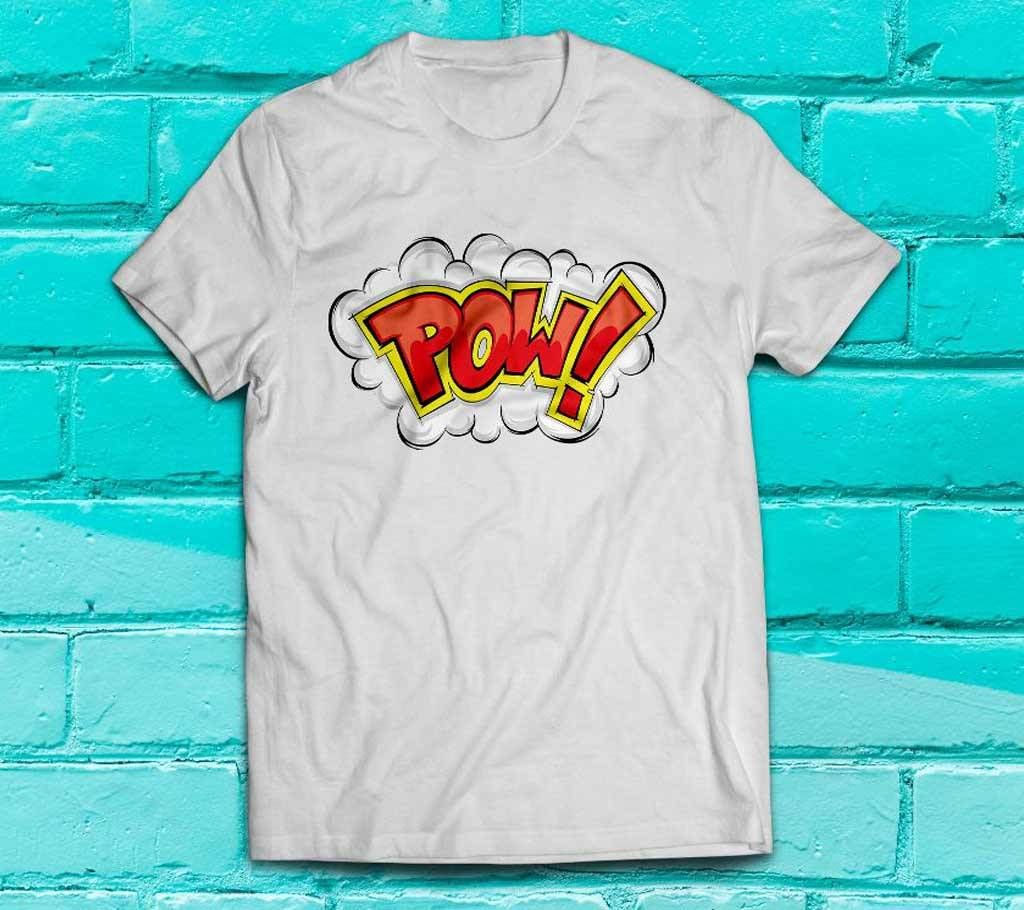 Pow Half Sleeve T Shirt for Men 