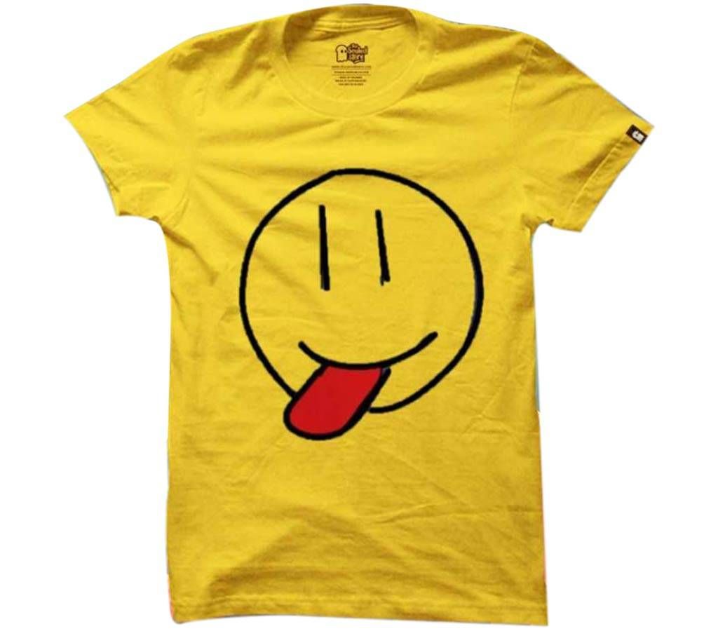 Yellow emoji Cotton T-shirt