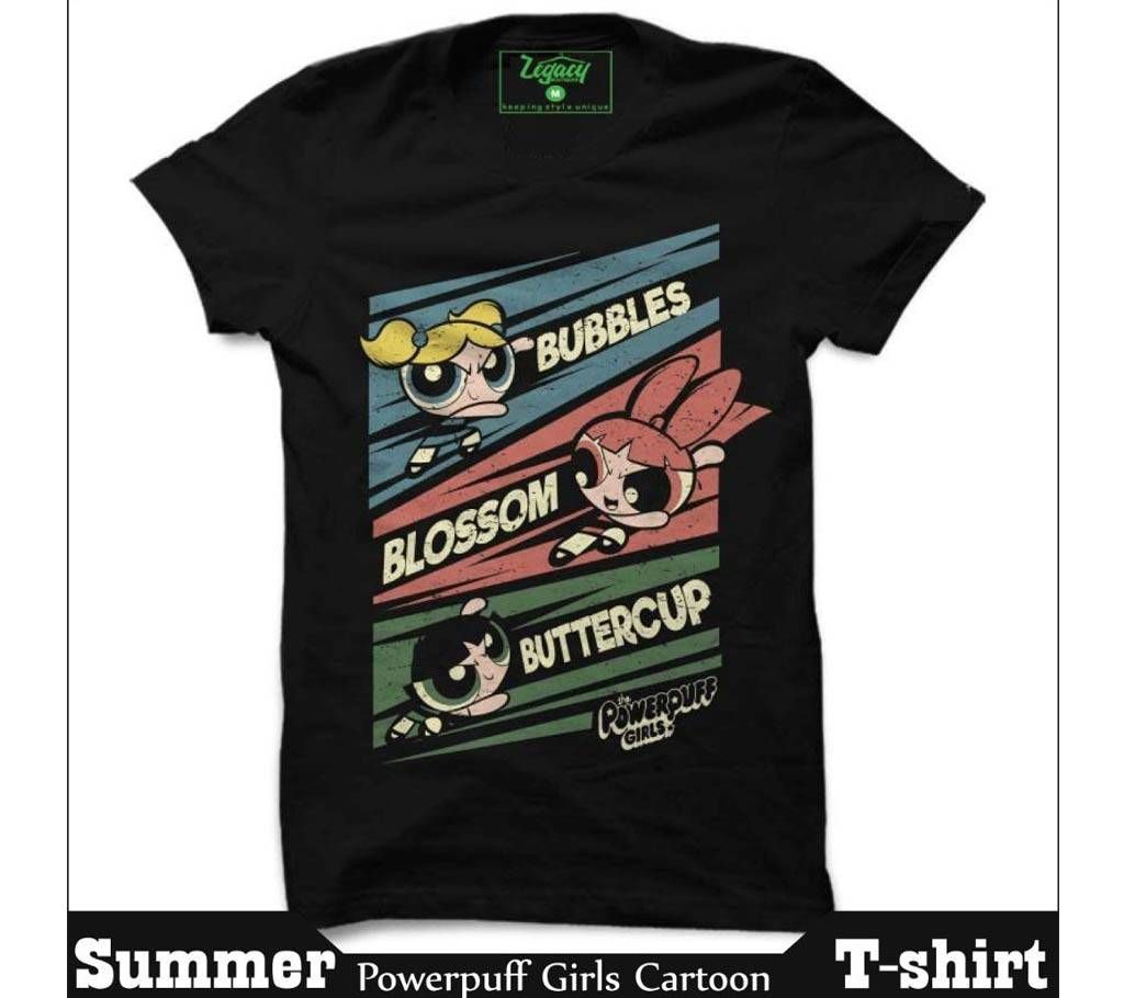 Cartoon Mens Half Sleeve T-shirts