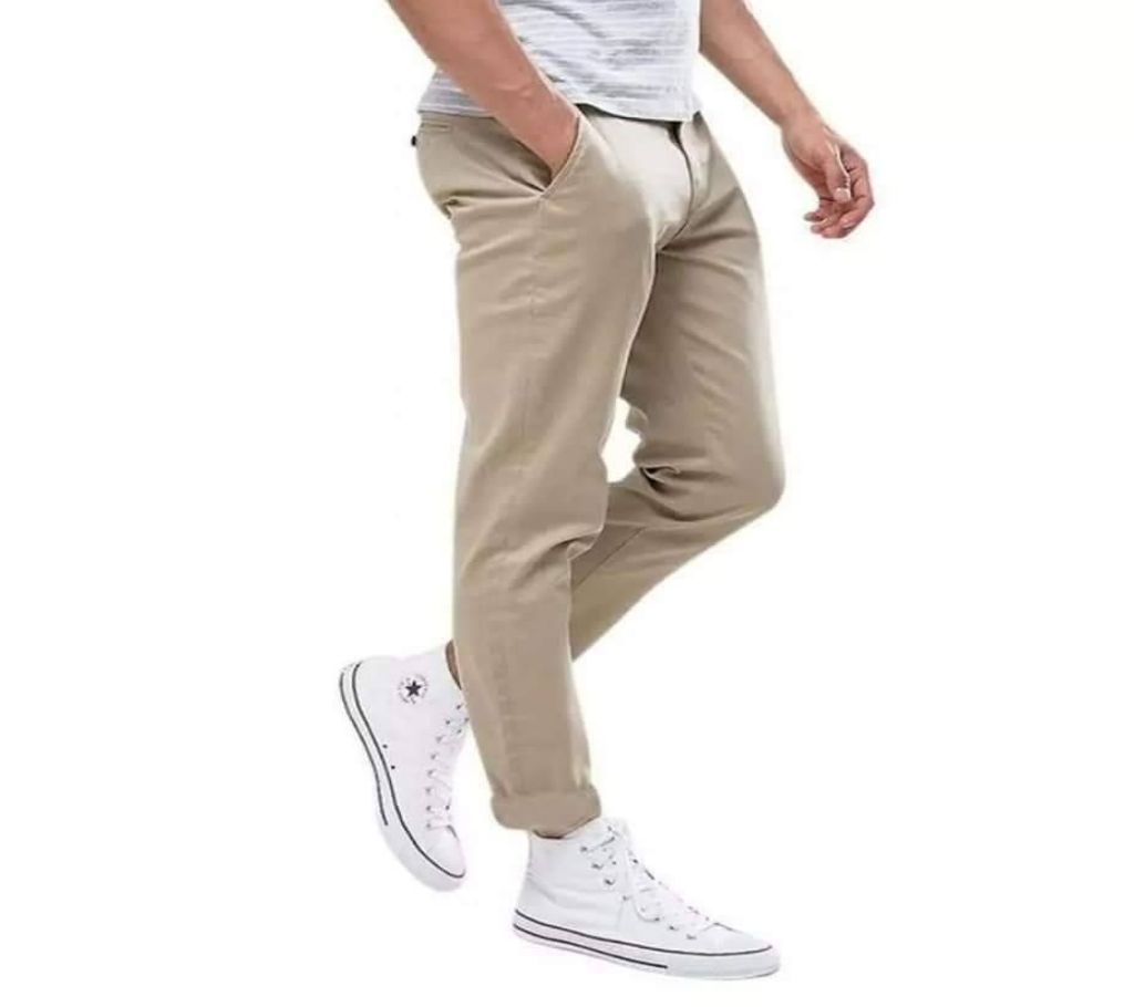 Twill - Gaberdine Pants-Pearl Brown