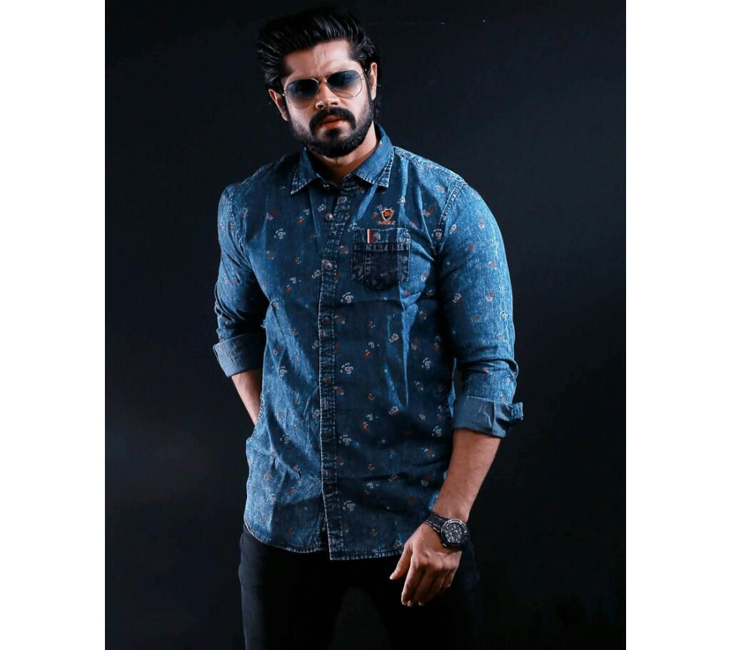 Deep Blue Denim Shirt