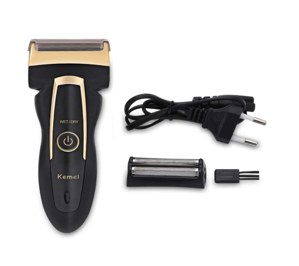 Kemei KM-858 Rechargeable Electric Shavers - Black