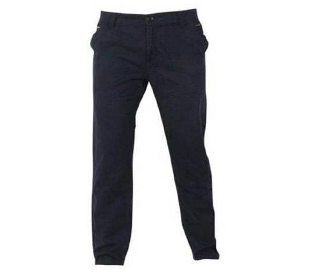 Mens regular fit gabardine pant- navy blue 