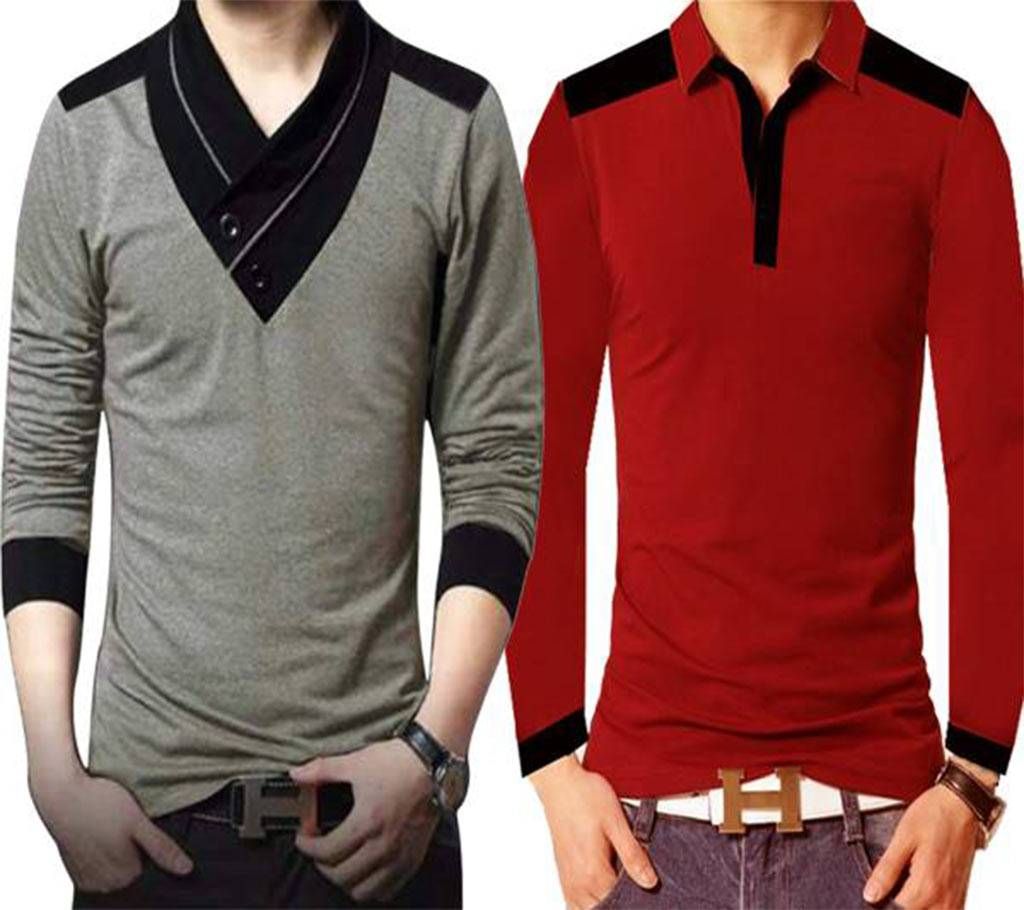 Menz Full Sleeve T-Shirt Combo offer 