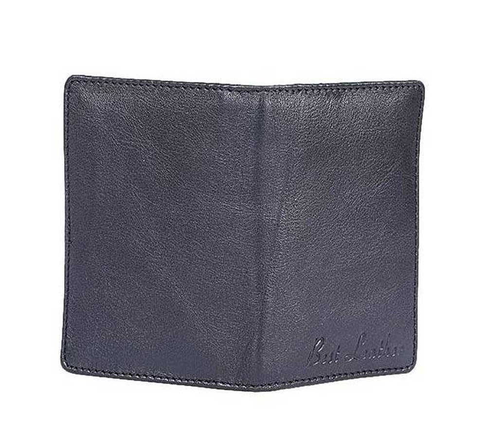 Black Leather Card Holder For Men