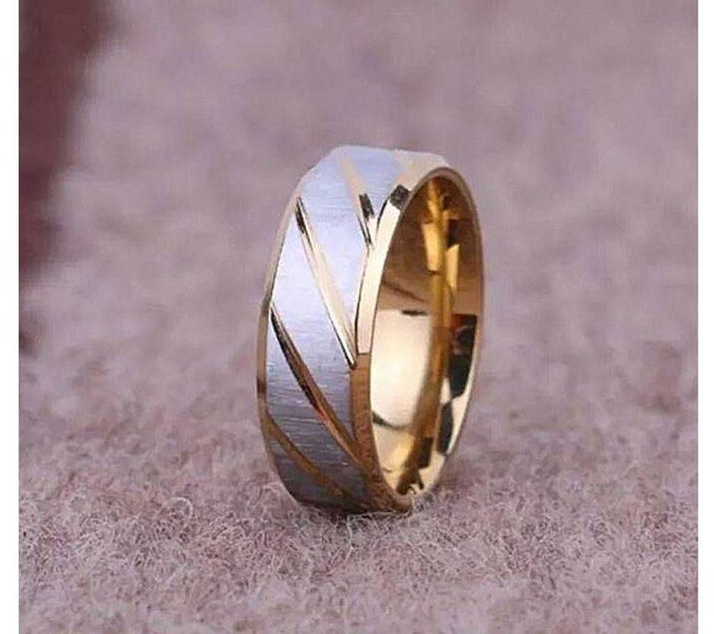 Golden and Silver Stainless Steel Finger Ring for Men