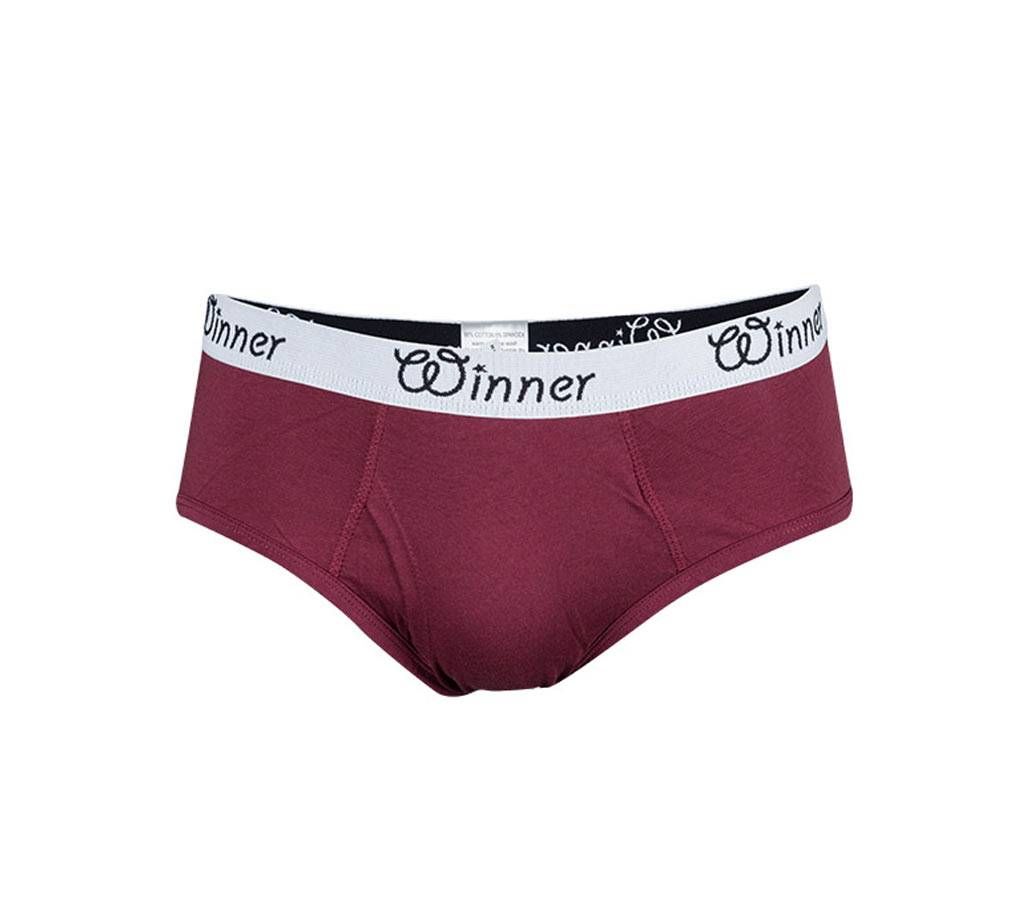 Mens Brief W0008 - Maroon		
