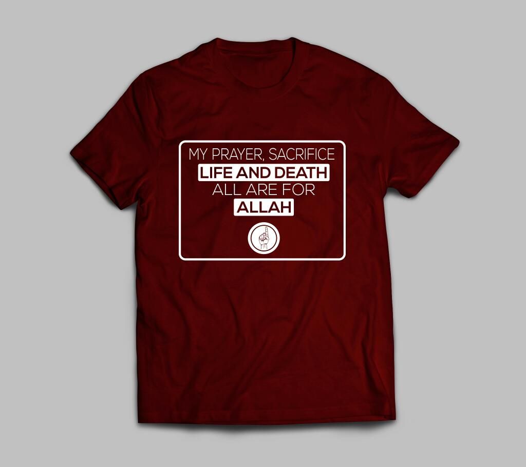 Life and Death Mens Cotton Text T-shirt
