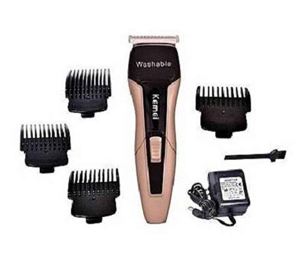 KM-5015 Professional Trimmer with Clipper for Men - Golden and Black