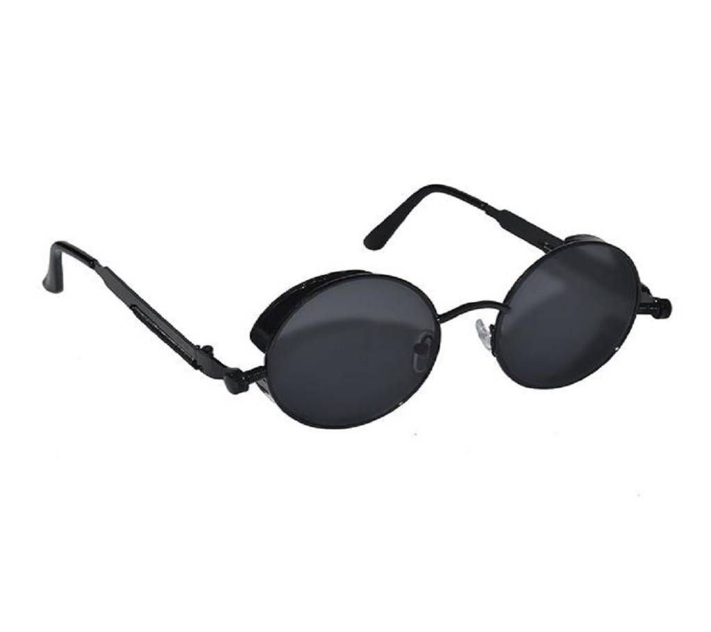 Black Steel Sunglasses for Men
