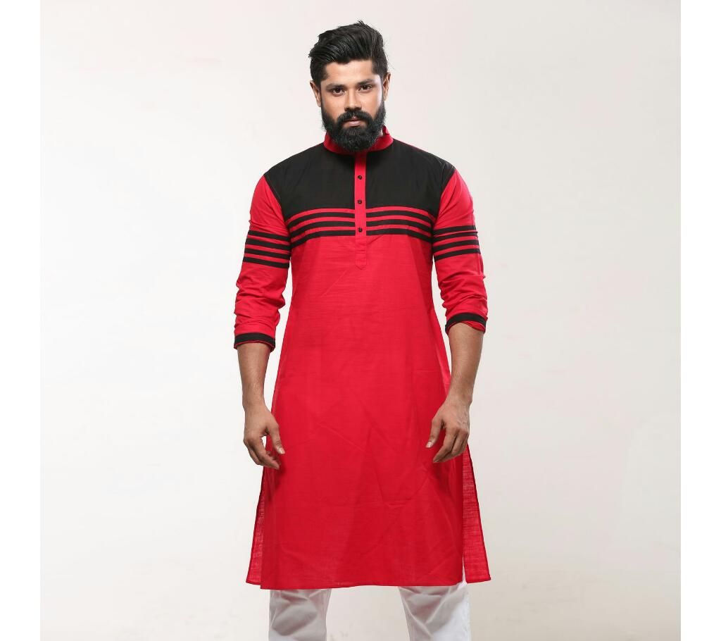 Men's Punjabi - Red Black Stripe - MPL 57