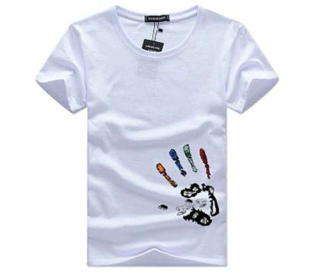 White Regular T-Shirt for Men