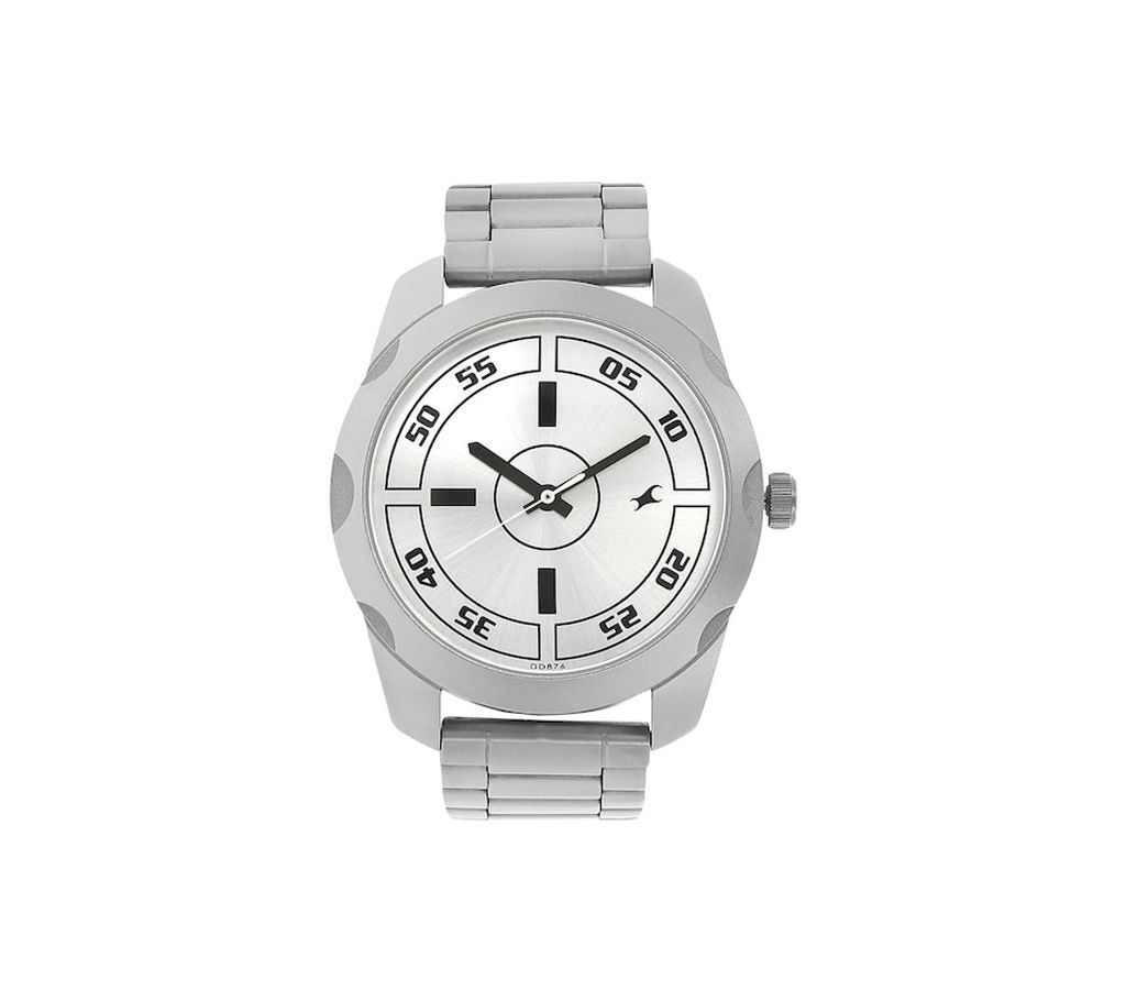 Fastrack Silver Dial Analog Watch for Guys