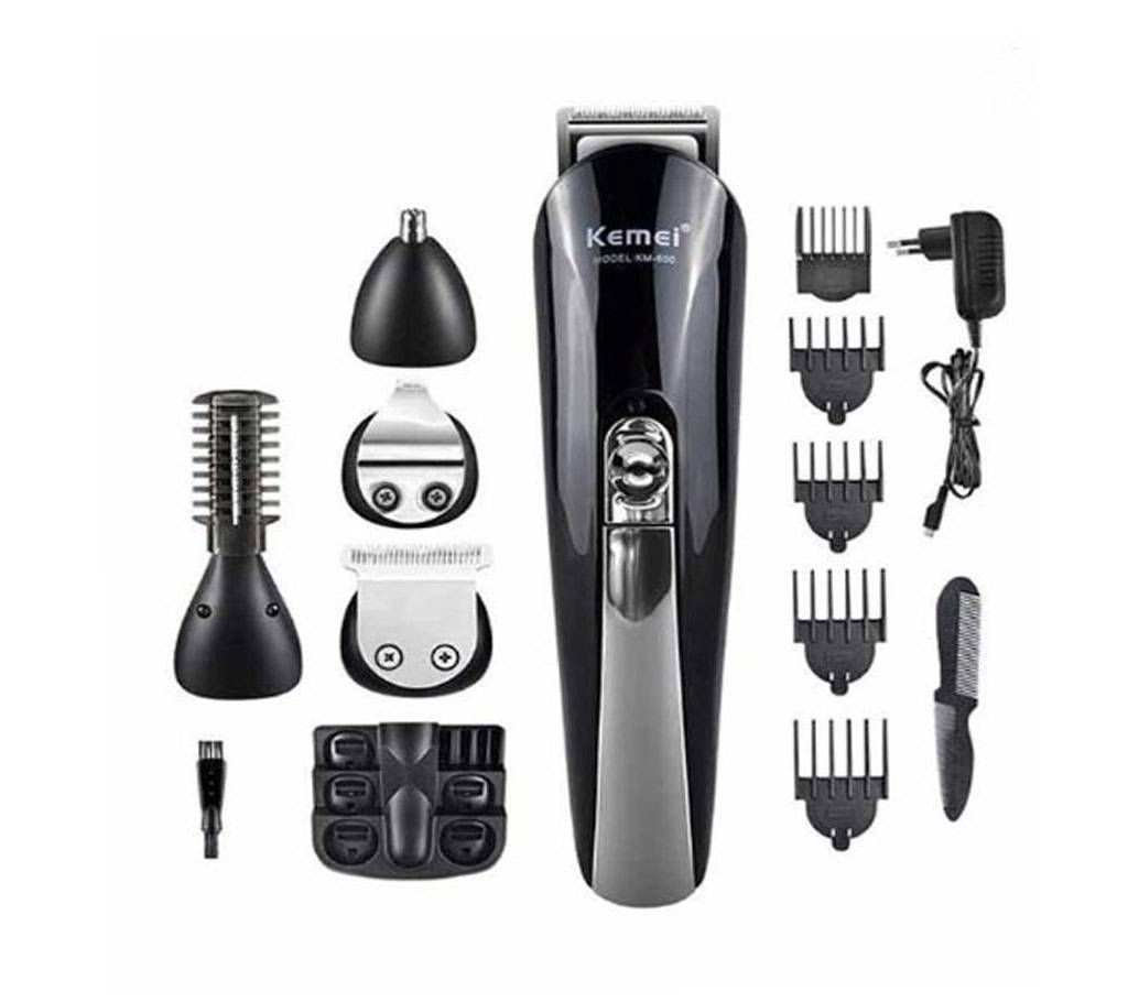KEMEI KM-600A 8 IN 1 Rechargeable Shaver and Trimmer 