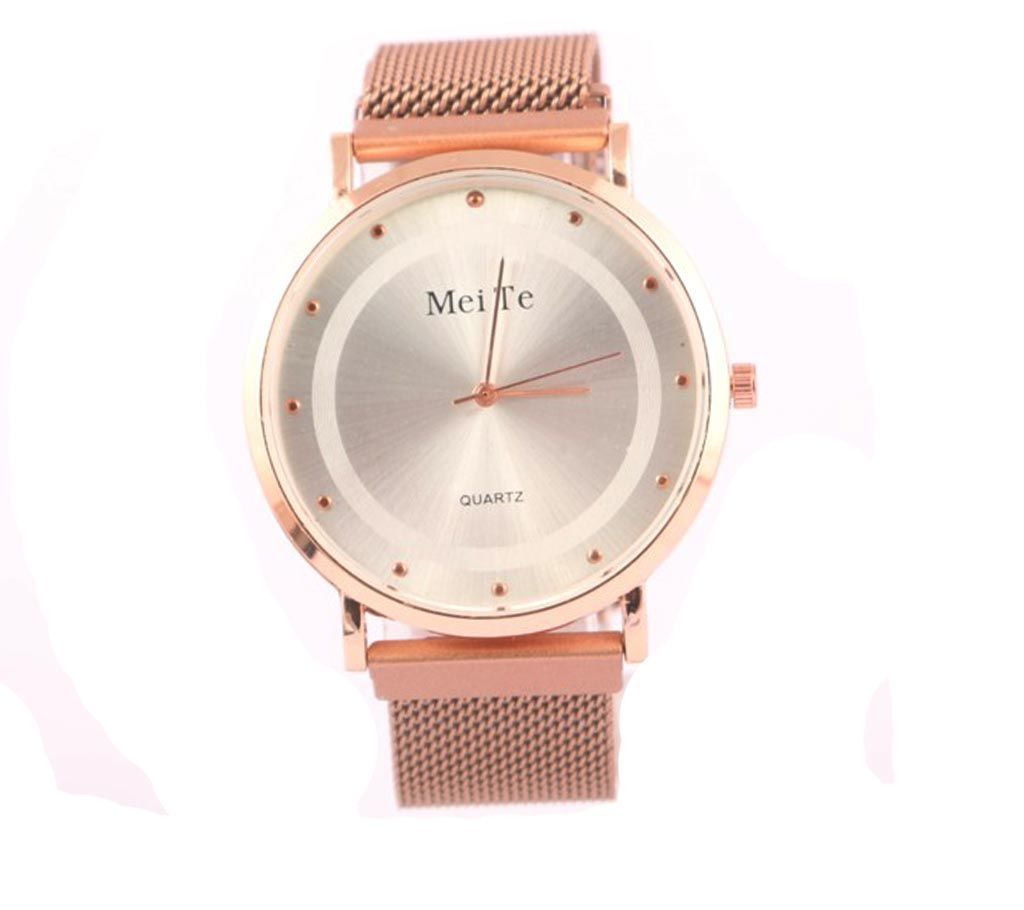 Analog Watch For Man (Golden_White)
