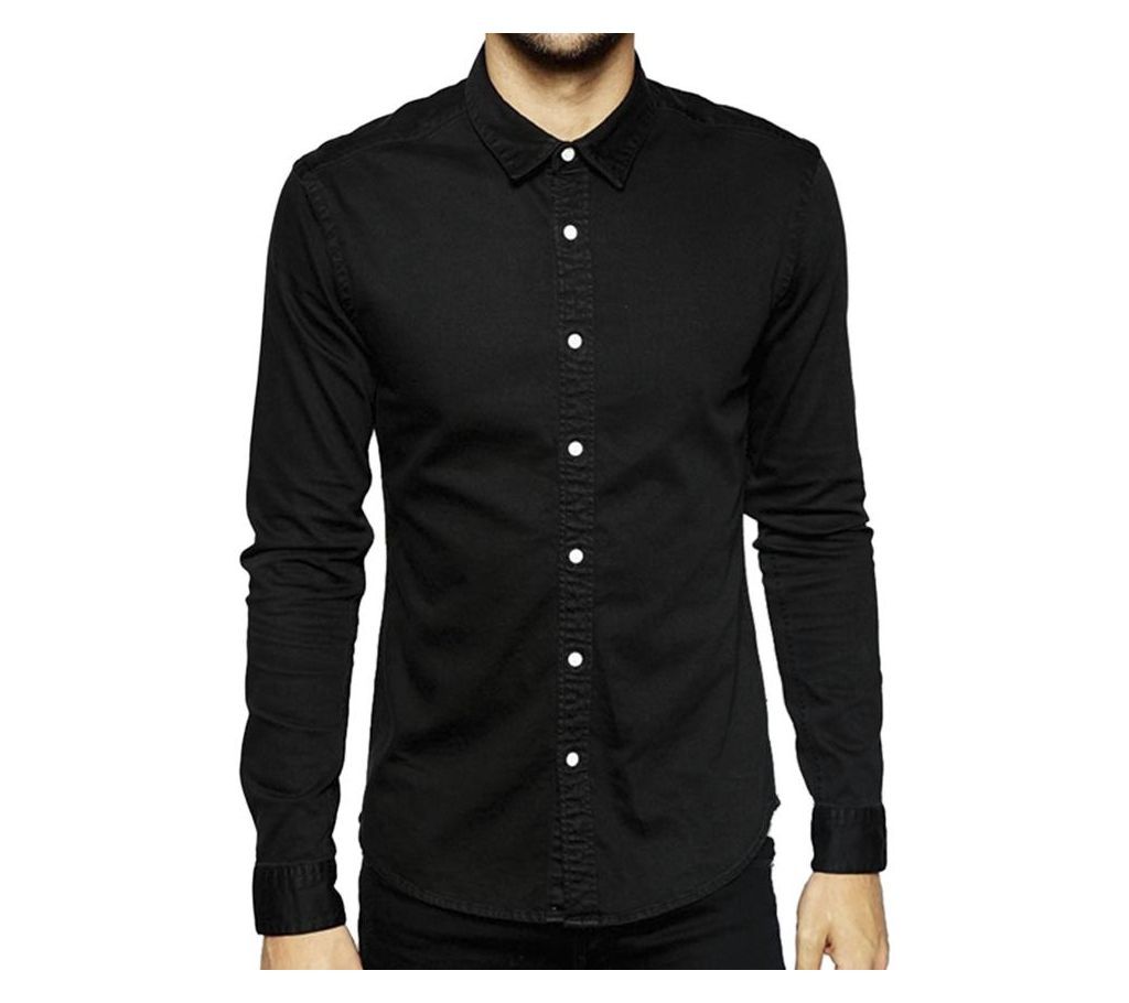 Black Full Sleeve Shirt For Men