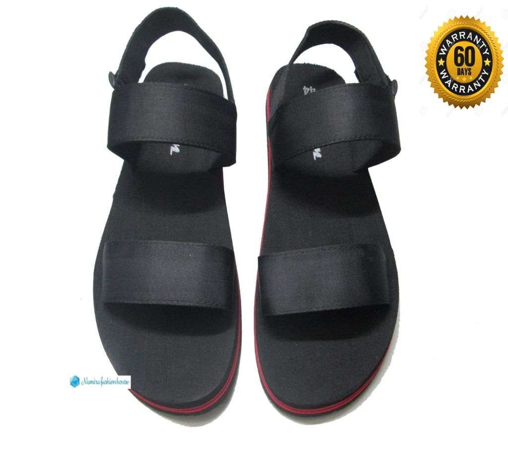 Export Quality Sandal With Belt for Men New Black