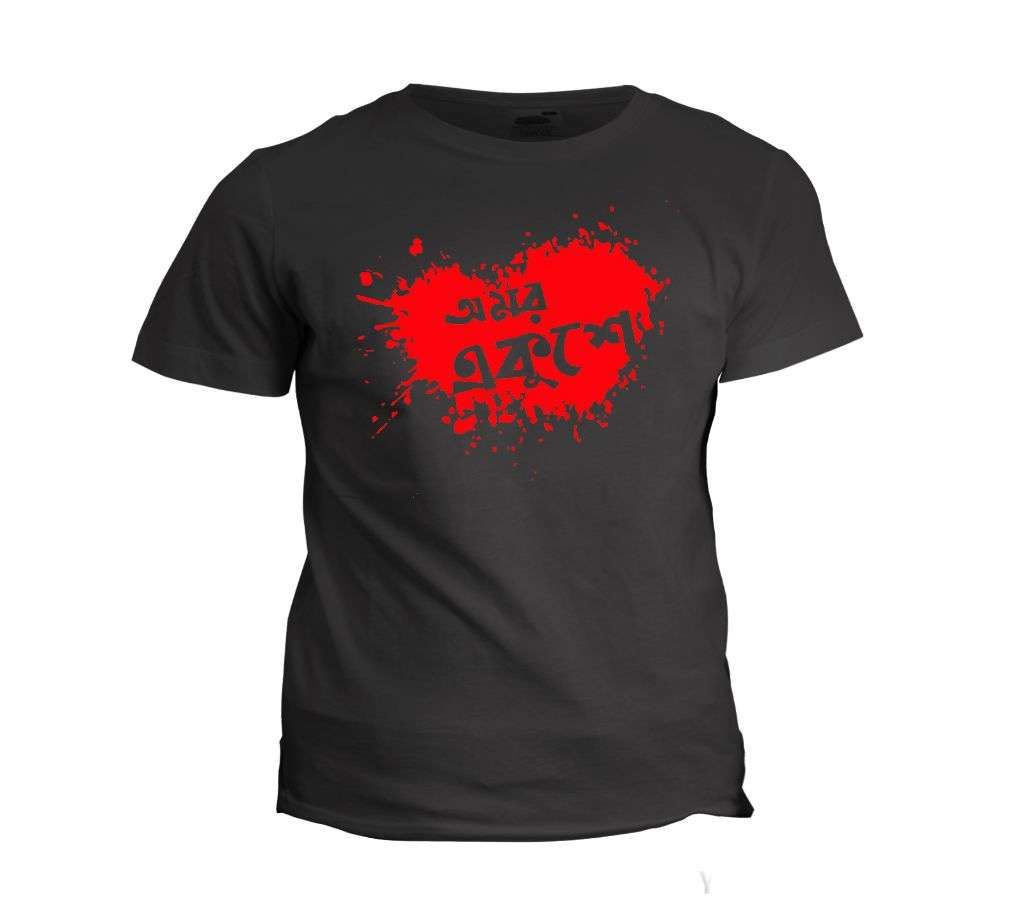 OMOR EKUSHE BLACK COTTON TSHIRT FOR MEN