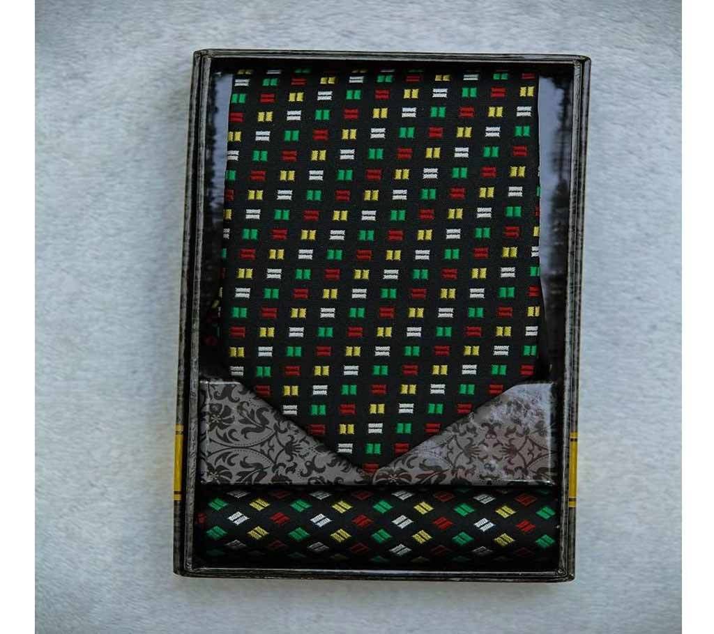 handmade jacquard woven fabrics tie