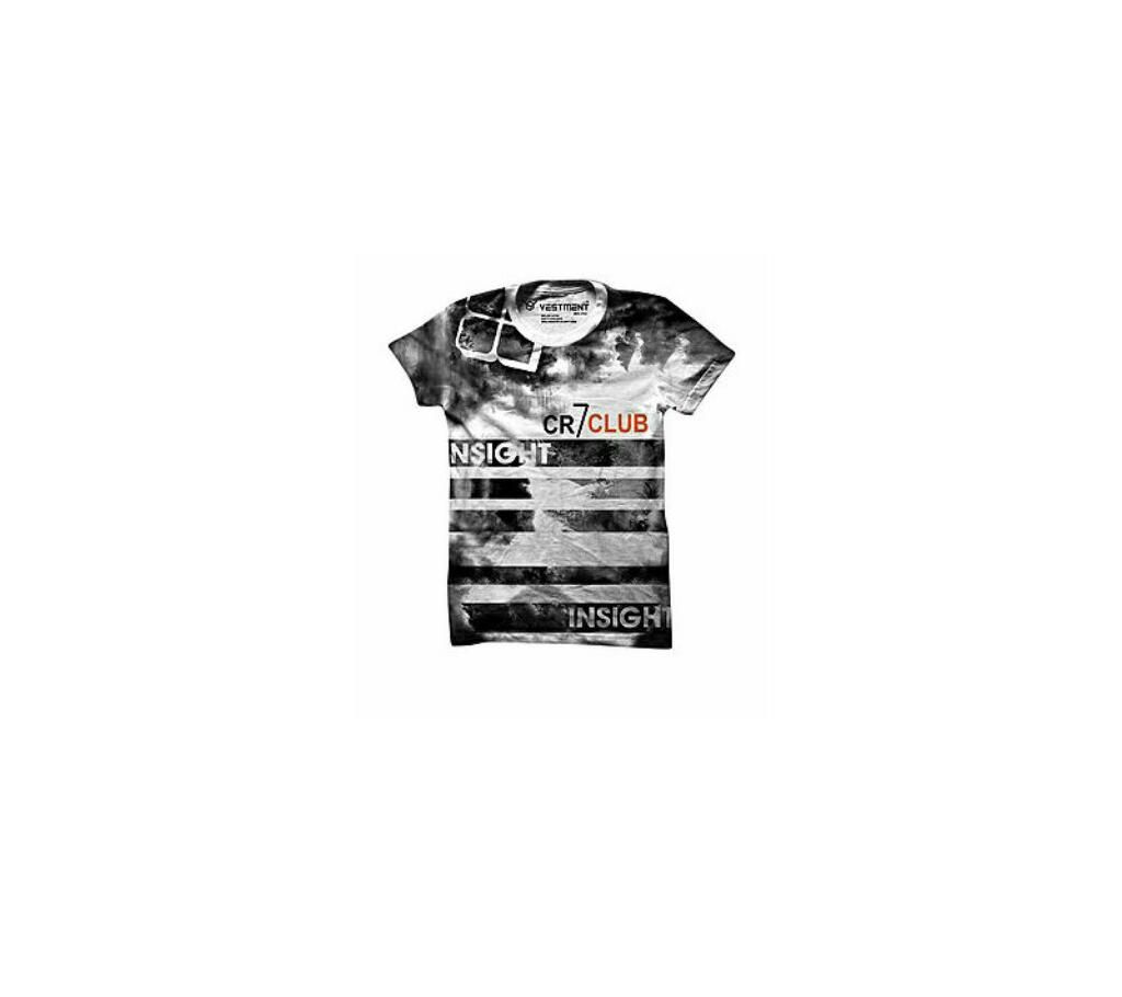 black and white cr7 T-shirt for men