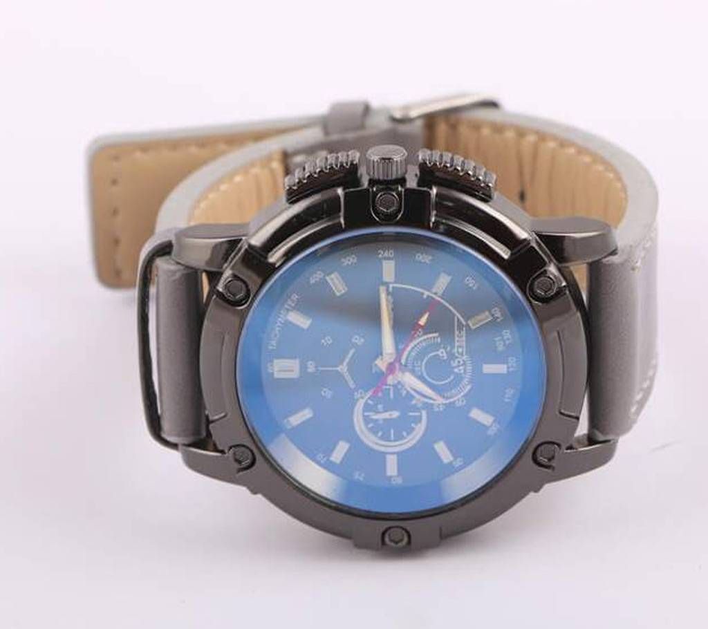 HRATREE gents leather wrist watch 