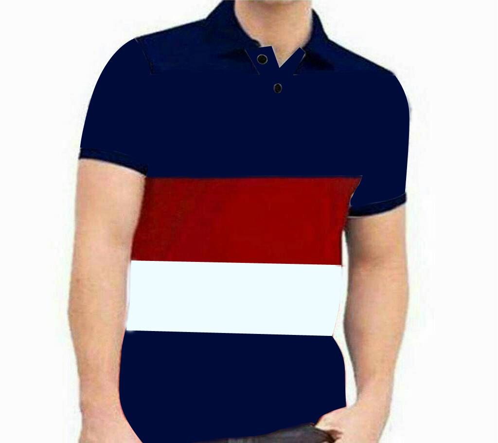 Mans Cotton Multicolor Polo shirt