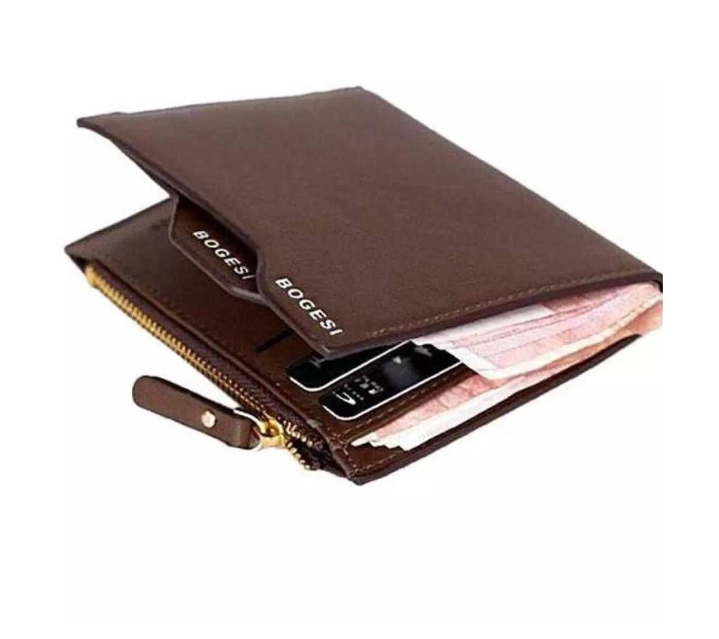 PU leather mens wallet