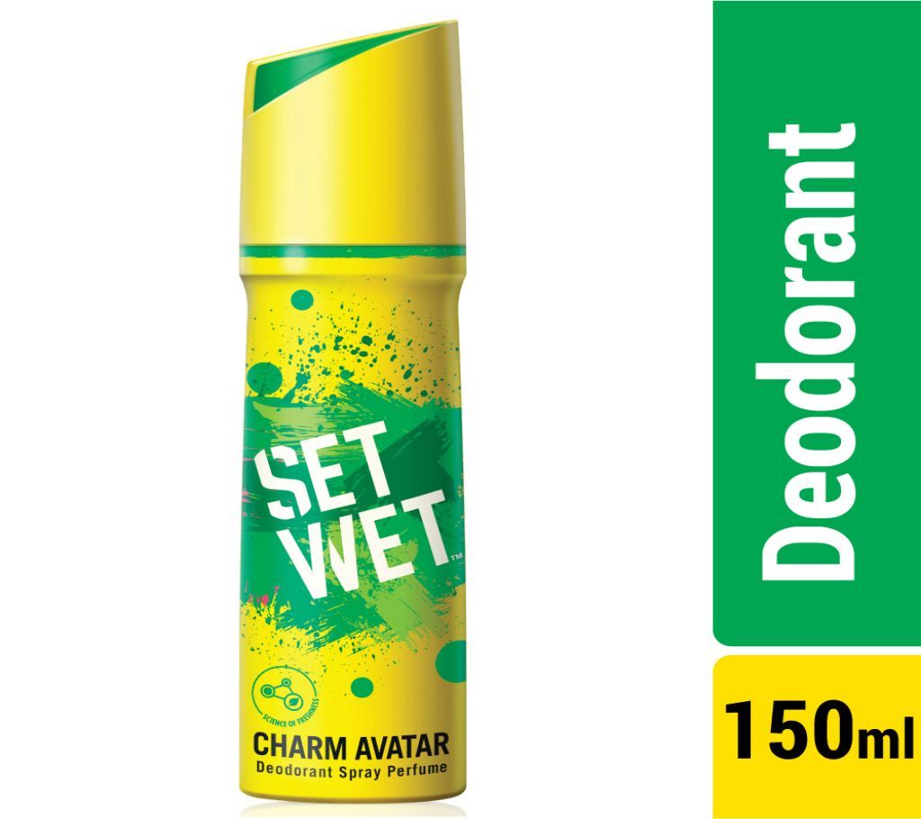 Set Wet Body Spray Deodorant Perfume Charm Avatar - 150ml