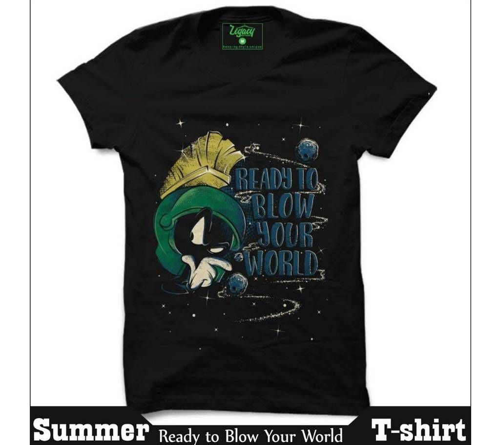 Your World Mens Half Sleeve T-shirts