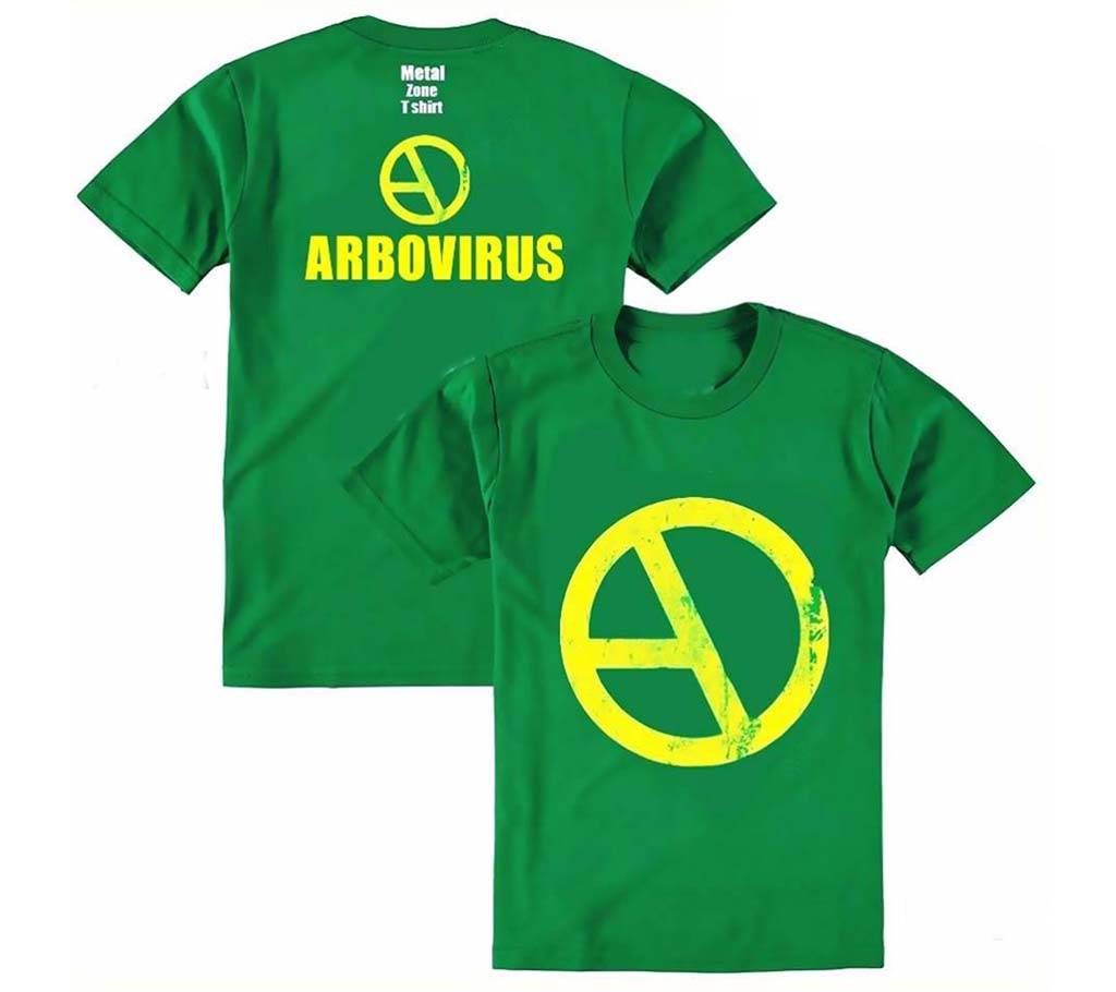 Arbovirus round neck cotton t-shirt for men 