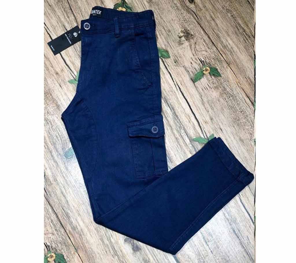 Mens Cargo Gabardine Pant - Dark Blue - WHA