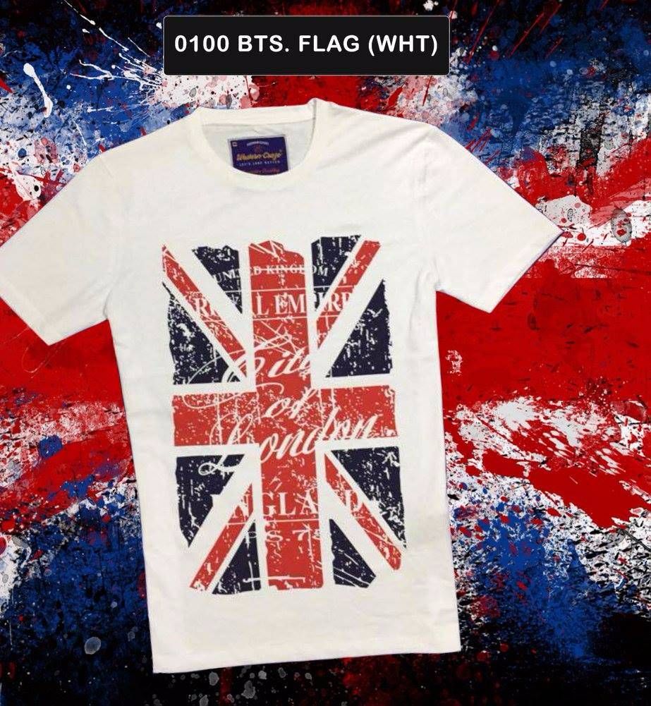 BRITISH FLAG Half Sleeve T-Shirt For Men