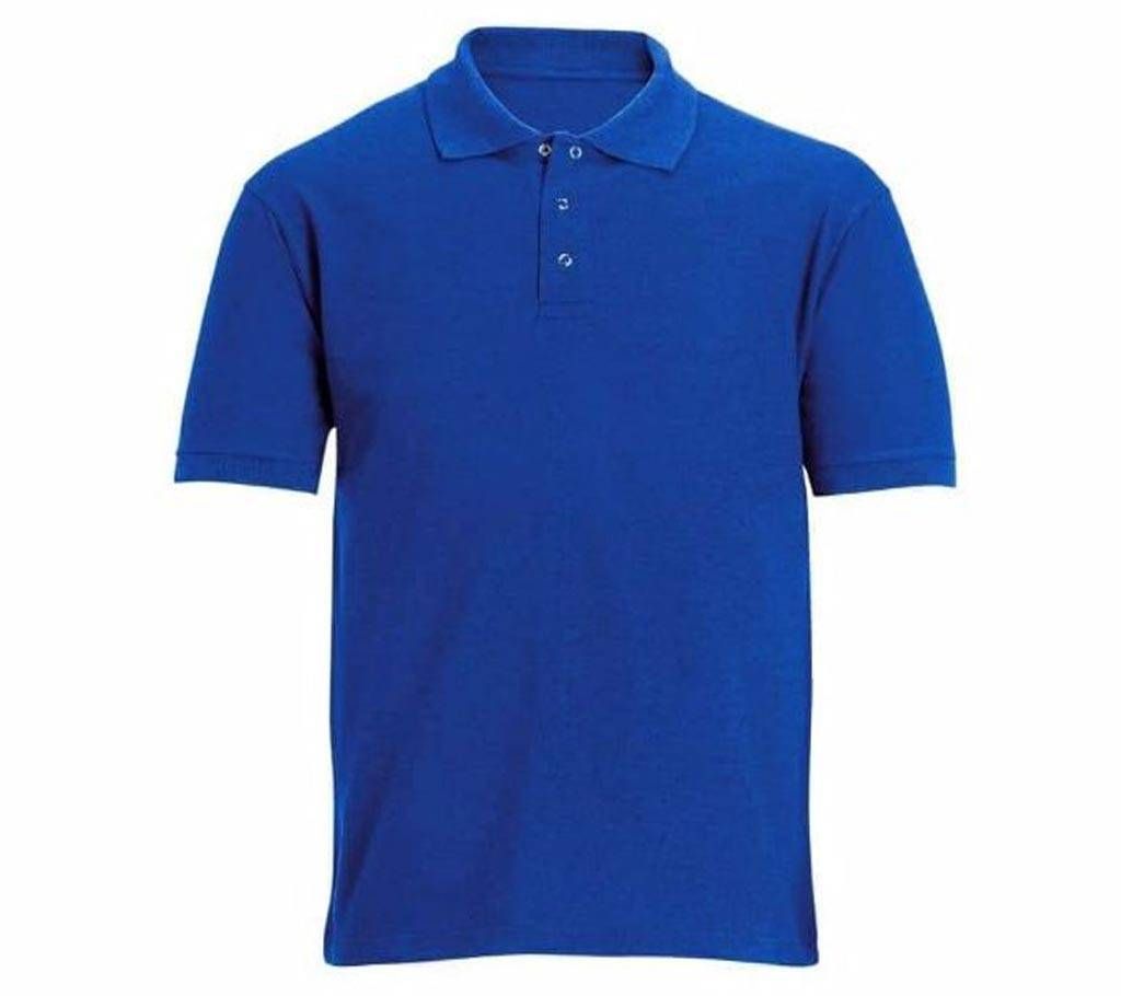 Royal Blue Half Sleeve Polo Shirt For Men 