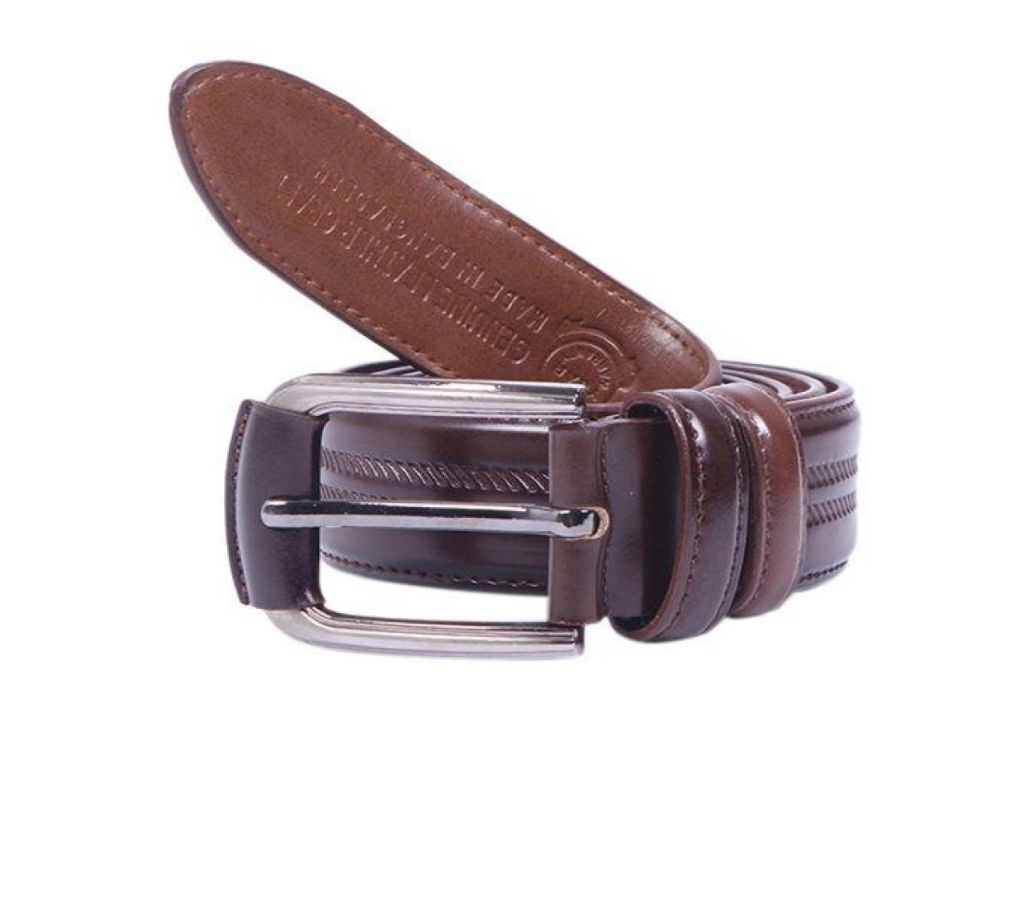 Brown Pu Leather Belt For Men-CSB-153